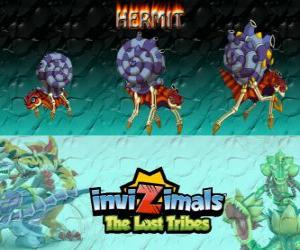 Puzzle Hermit, η τελευταία εξέλιξη. Invizimals The Lost Tribes. Αυτές οι δειλές Invizimals ζουν στο νερό τη βαθύτατη σπηλαίων